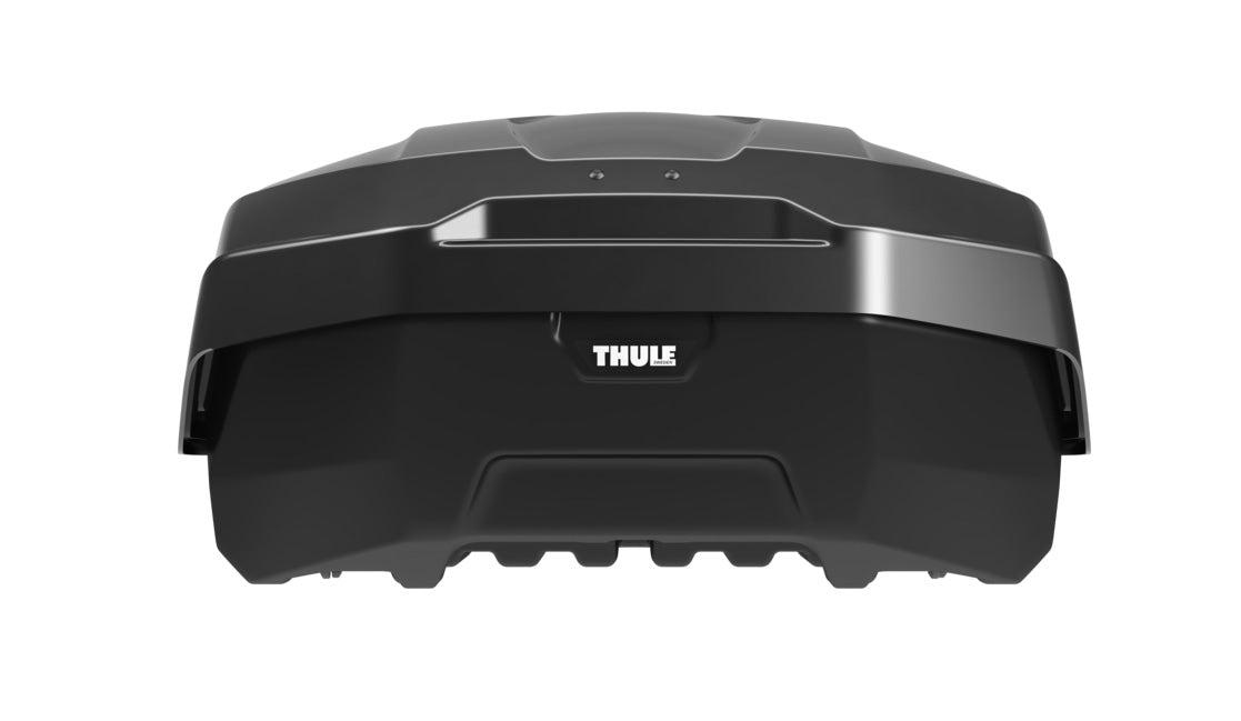 Rear view of the Thule Motion 3 M roof boxes