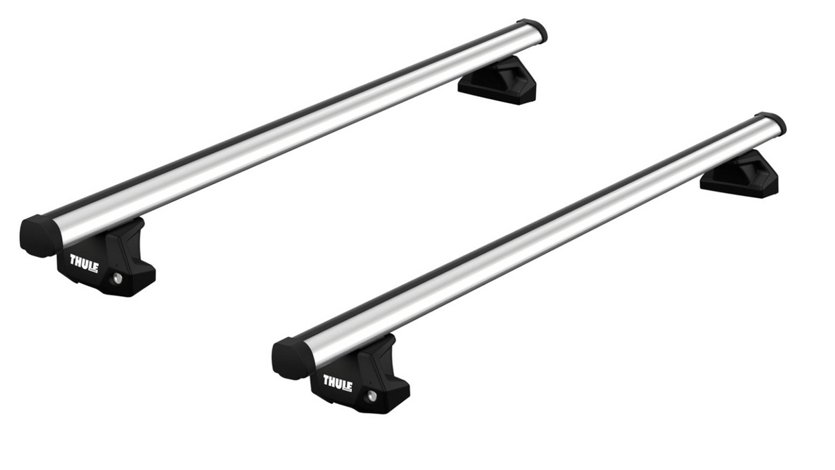 Thule Fix Point roof bar system for the HYUNDAI i40 5-dr Estate, 2011 on with 7107 foot pack, fitting kit and Evo Pro Bars