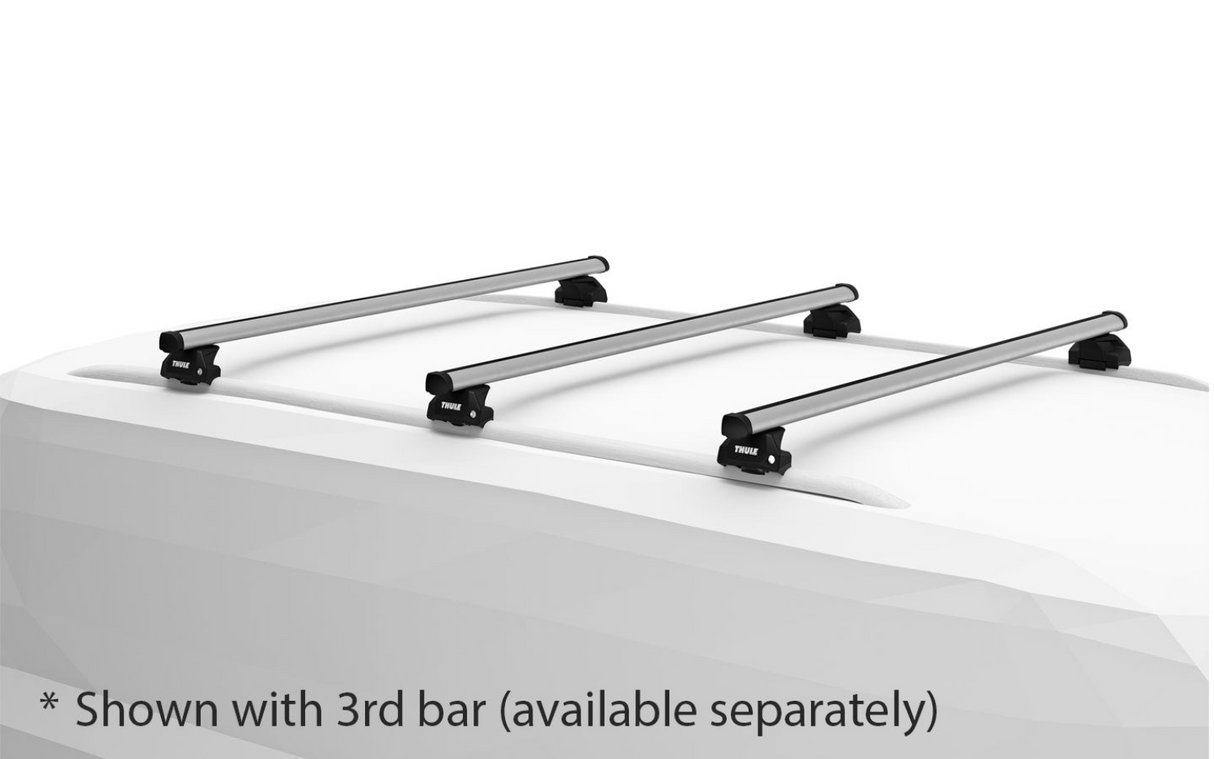 Thule ProBar Roof rack for the KIA Sportage 5-dr SUV, 2010 - 2016 with 7106 flush rail foot pack and fitting kit
