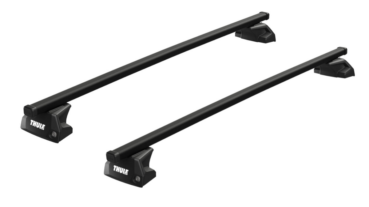 Thule Flush Rail system with Evo Square Roof Bars to fit CHEVROLET Bolt 5-dr Hatchback, 2017 - 2023