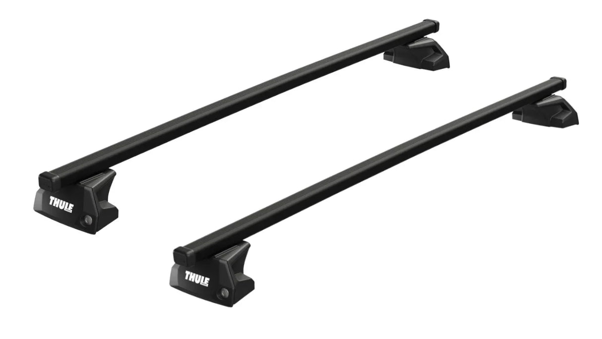 Thule Flush Rail system with Evo Square Roof Bars to fit SUBARU Outback 5-dr Estate, 2020 on
