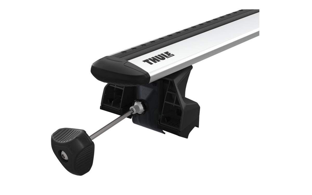 Thule EVO Wingbar with 7106 foot pack uses a torque limited tool for fitting to the PORSCHE Cayenne 5-dr SUV, 2018 on