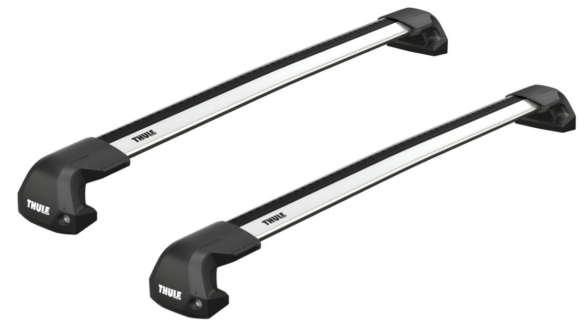 Thule WingBar Edge roof bar system for the LAND ROVER Defender 130 5-seater 5-dr SUV, 2022 on with fix point fitting kit and silver bars