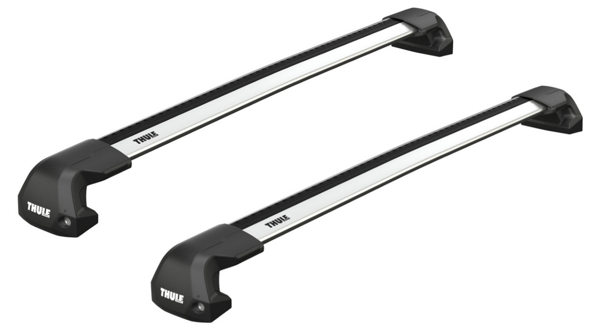 Thule WingBar Edge roof bar system for the MITSUBISHI Triton Double Cab 4-dr Pickup, 2015 - 2023 with fix point fitting kit and silver bars