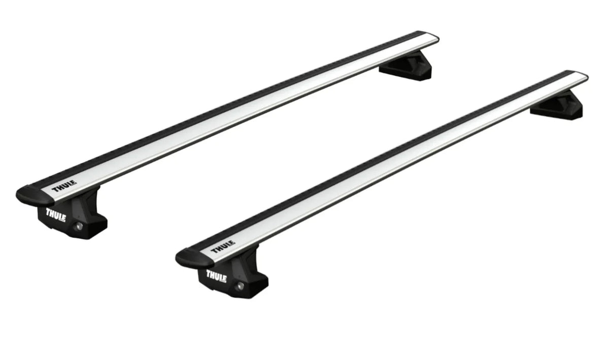 Thule Fixpoint roof rack with aluminium aero Wingbar Evo roof bars to fit the DACIA Dokker 5-dr MPV, 2012 on