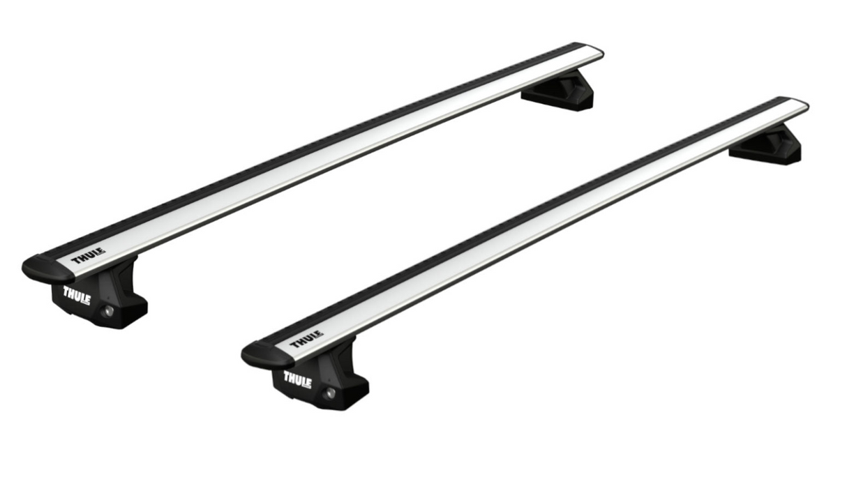 Thule Fixpoint roof rack with aluminium aero Wingbar Evo roof bars to fit the FORD Transit Connect 4-dr Van, 2003 - 2013