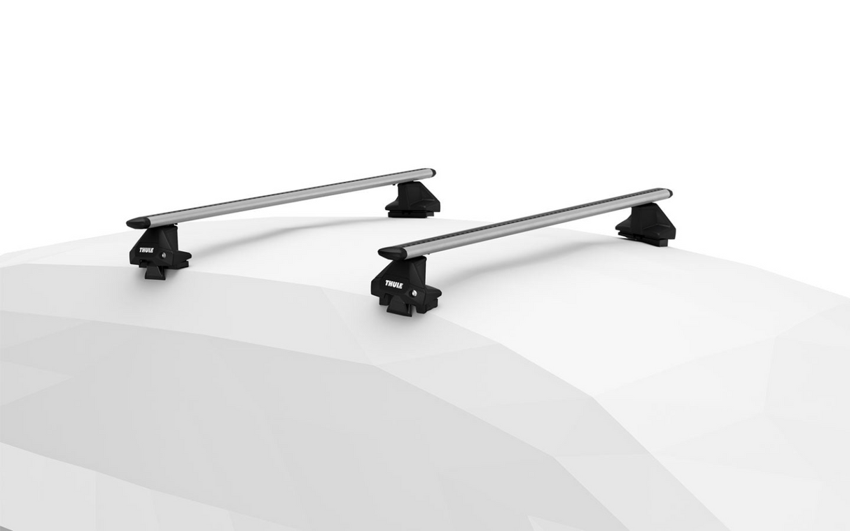 BMW X2 5-dr SUV, 2024 on Roof Rack with Thule Evo WingBars - low noise, aerodynamic bars