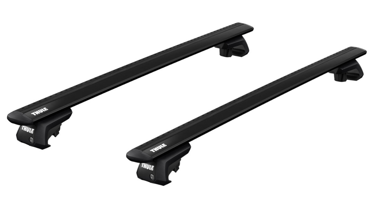 SAAB 9-7X 5-dr SUV, 2004 - 2009 Roof Rack with WingBar EVO bars and raised rail clamps