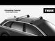 Thule Roof Rack for HYUNDAI Elantra 4-dr Saloon, 2021 on - Normal Roof (WingBar Edge Bars - Black)