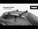 Thule Roof Rack for KIA Forte 4-dr Saloon, 2013 - 2018 - Normal Roof (SquareBar Evo Roof Bars)