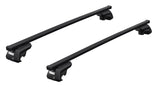 Thule EVO Roof Bars with 7104 raised rail foot pack and Thule Evo Square bars for the DACIA Logan 5-dr MPV, 2007 - 2012