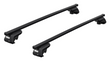 Thule EVO Roof Bars with 7104 raised rail foot pack and Thule Evo Square bars for the VOLKSWAGEN Touareg 5-dr SUV, 2010 - 2018
