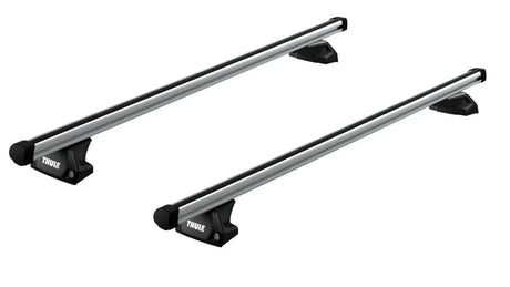 Thule Evo roof bar system for the ISUZU D-Max 4-dr Space Cab, 2020 on with 7106 flush rail foot pack and Thule ProBars