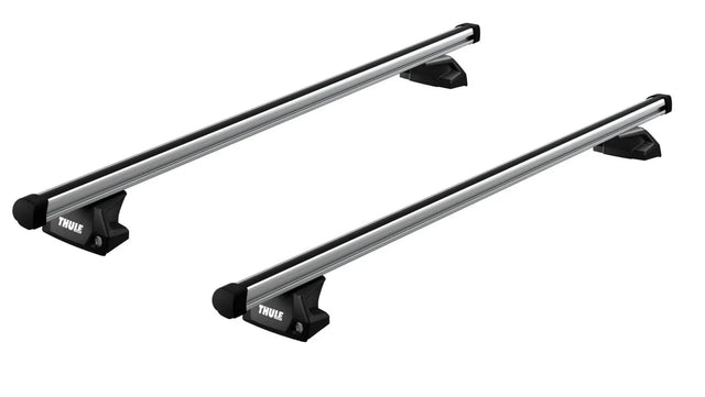 Thule Evo roof bar system for the ISUZU D-Max 4-dr Space Cab, 2020 on with 7106 flush rail foot pack and Thule ProBars