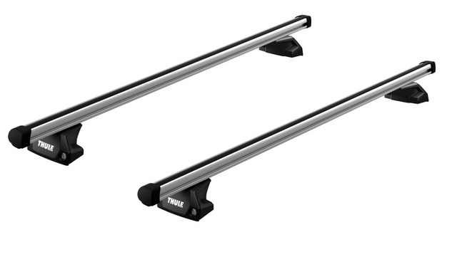Thule Evo roof bar system for the MITSUBISHI ASX 5-dr SUV, 2010 - 2022 with 7106 flush rail foot pack and Thule ProBars