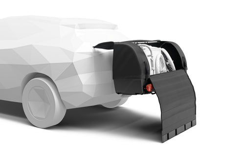 Thule Onto 2 opened for loading/unloading