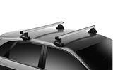 Thule Evo ProBar roof rack system for the KIA Forte 4-dr Saloon, 2019 on with Pro Bars and 7105 foot pack and 5000 series fitting kit
