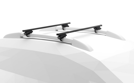 Thule Roof Rack with Evo SquareBars and 7108 foot pack to fit SSANGYONG Rexton Sports 4-dr Pickup, 2018 on with oversized roof rails
