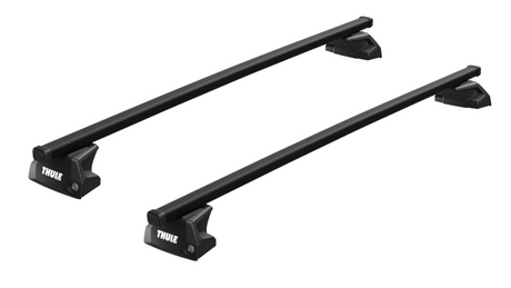 Thule Flush Rail system with Evo Square Roof Bars to fit ALFA ROMEO Stelvio 5-dr SUV, 2017 on