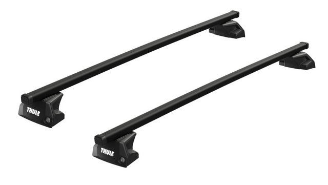 Thule Flush Rail system with Evo Square Roof Bars to fit SEAT Leon ST 5-dr Estate, 2020 on
