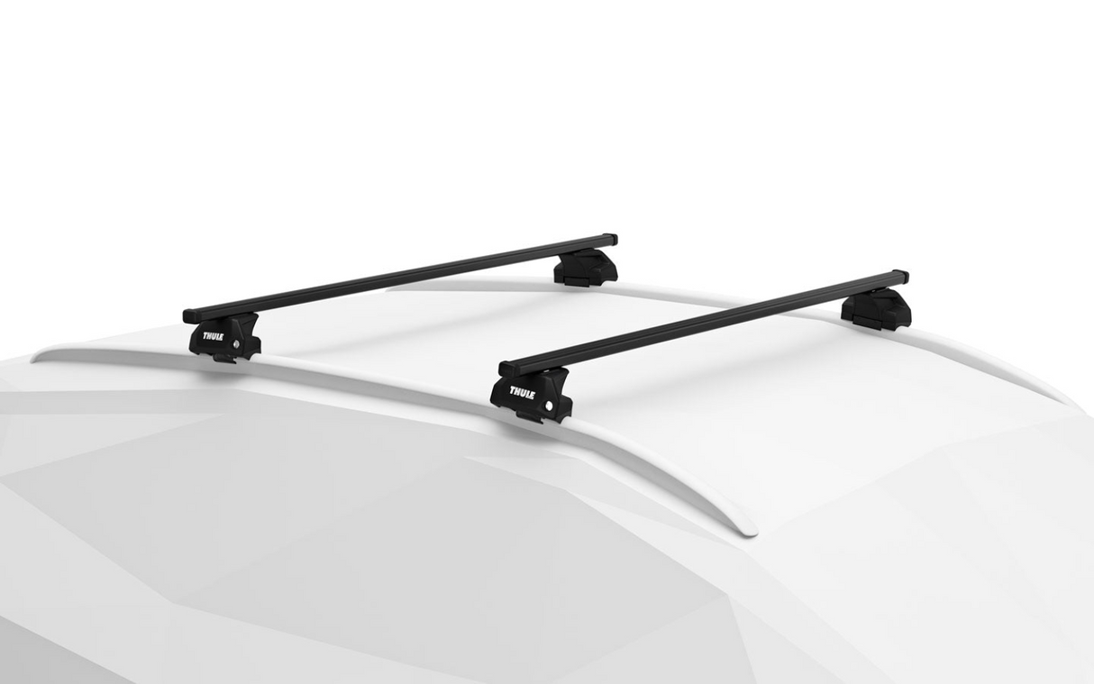 Thule Evo 7106 SquareBar roof bar system to fit flush rails on HYUNDAI Grand Santa Fe 5-dr SUV, 2013 - 2018