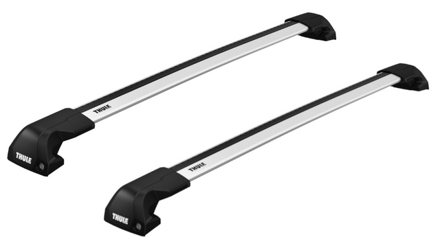 Thule WingBar Edge Silver roof bar system for the AUDI Q8 5-dr SUV, 2019 on with flush roof rails