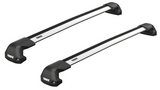 Thule WingBar Edge roof bar system for the MITSUBISHI Triton Double Cab 4-dr Pickup, 2015 - 2023 with fix point fitting kit and silver bars