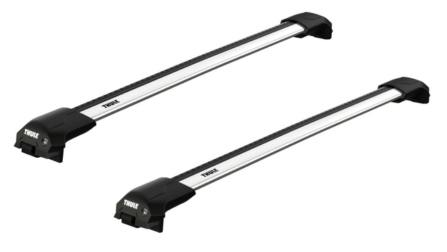 Thule WingBar Edge roof rack for the NISSAN Navara 4-dr Double Cab, 2005 - 2015 with 7204 roof rail foot pack