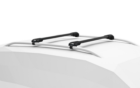 Thule WingBar Edge with black bars for the HONDA Fit Crosstar 5-dr Hatchback, 2020 on with roof rails