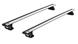 Thule Fixpoint roof rack with aluminium aero Wingbar Evo roof bars to fit the DACIA Dokker 4-dr Van, 2012 on