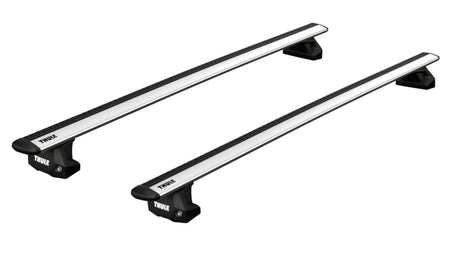 Thule Fixpoint roof rack with aluminium aero Wingbar Evo roof bars to fit the DACIA Dokker 4-dr Van, 2012 on