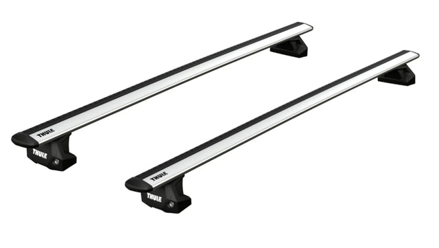 Thule Fixpoint roof rack with aluminium aero Wingbar Evo roof bars to fit the ISUZU Como 5-dr Van, 2012 on