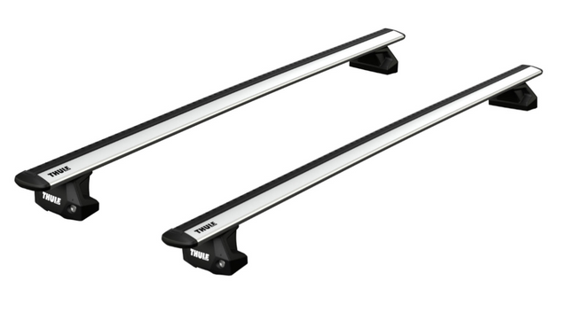Thule Fixpoint roof rack with aluminium aero Wingbar Evo roof bars to fit the MITSUBISHI L200 Double Cab 4-dr Pickup, 2015 - 2023