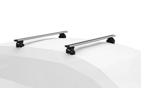 Thule Fix point roof bar system with Evo WingBars to fit VOLKSWAGEN Transporter (T5) 4-dr Double Cab, 2010 - 2015