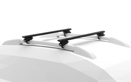 SSANGYONG Black WingBar Roof Rack Systems from Thule for Rexton with oversized roof rails