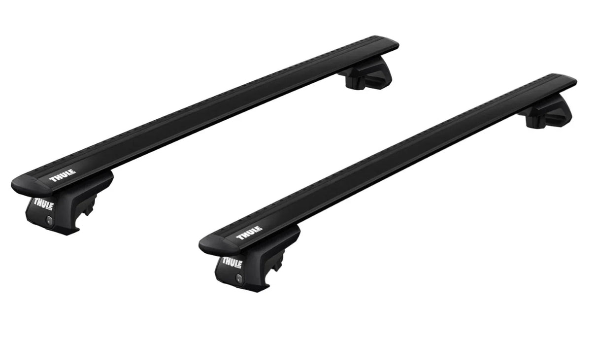 DAEWOO Nubira 5-dr Estate, 1997 - 2003 Roof Rack with WingBar EVO bars and raised rail clamps