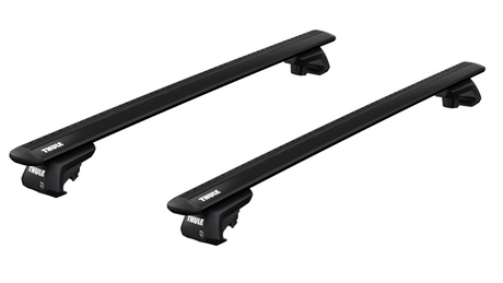 MITSUBISHI Xpander Cross 5-dr SUV, 2019 on Roof Rack with WingBar EVO bars and raised rail clamps