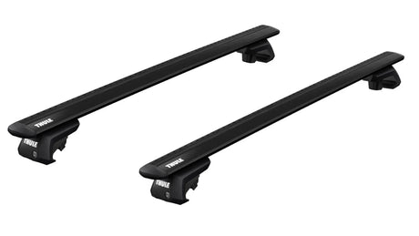 ROVER Streetwise 5-dr Hatchback, 2004 - 2005 Roof Rack with WingBar EVO bars and raised rail clamps