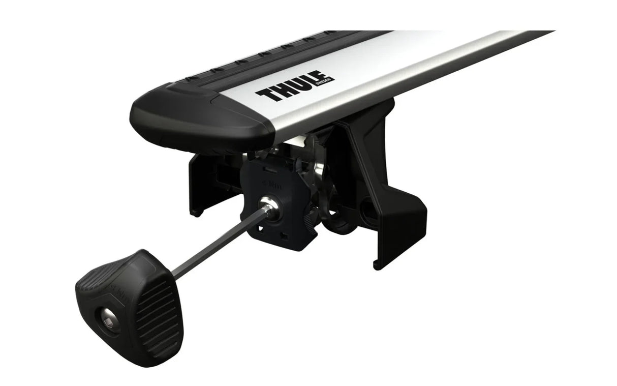 Thule roof rack for the DACIA Dokker 5-dr MPV, 2012 on includes the Thule 710700, 187022, 711100