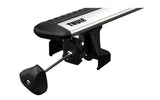 Thule roof rack for the DACIA Dokker 5-dr MPV, 2012 on includes the Thule 710700, 187022, 711100